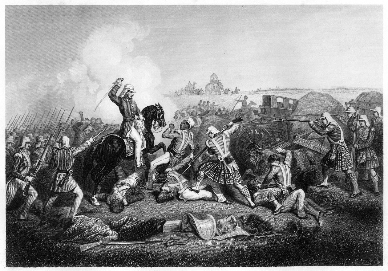Havelock tábornok támadása Nana Sahib ellen Futtypore-ban, 1857, 1860 alkotó: Unbekannt