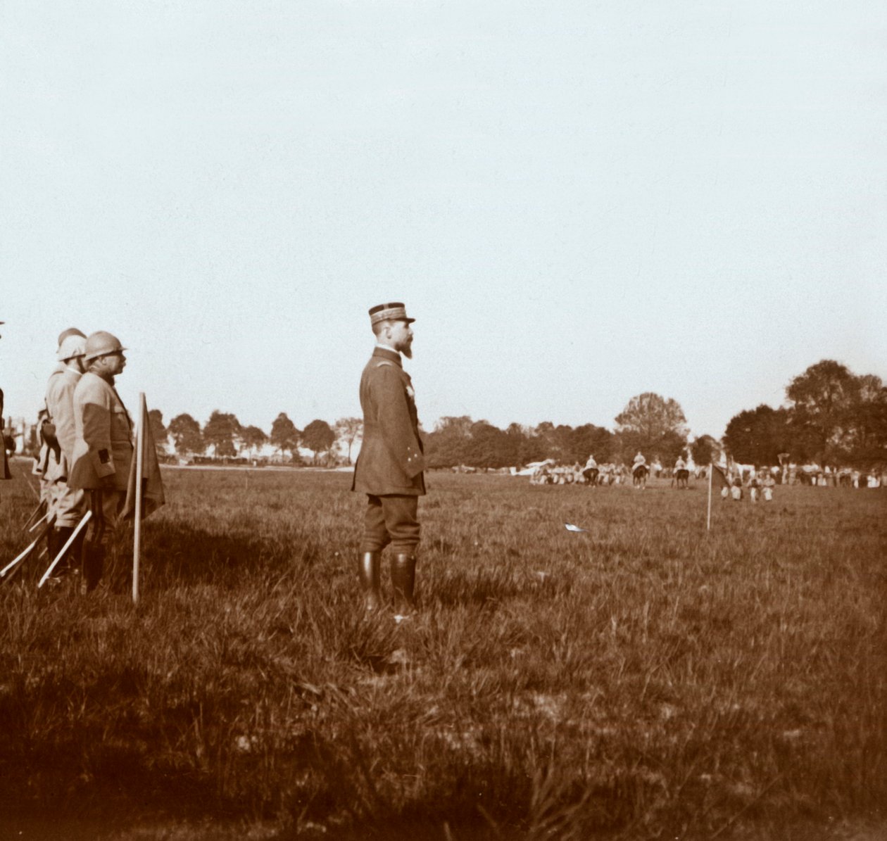 Henri Gouraud tábornok, Chalons, Marne, Észak-Franciaország, 1914-1918 között. alkotó: Unbekannt