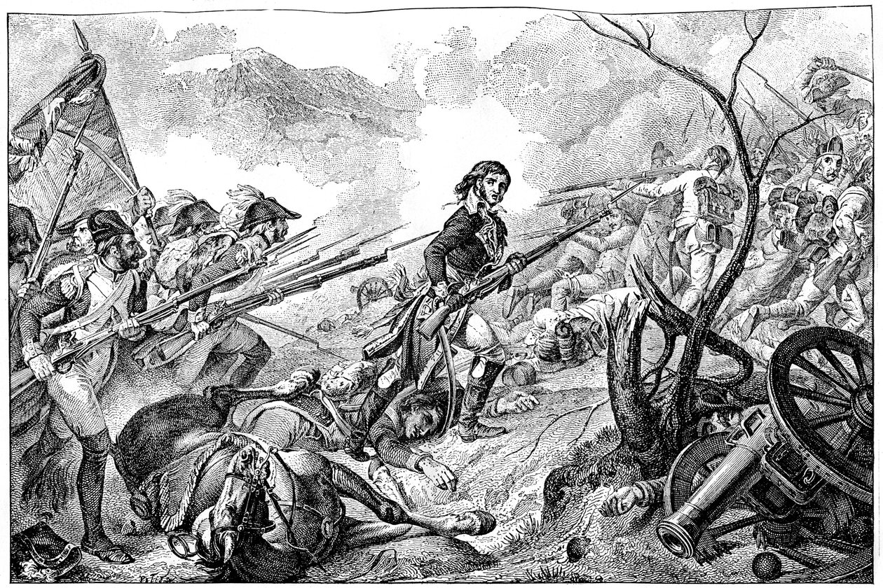 Joubert tábornok a rivolii csatában, 1797. január 14. 1882-1884 alkotó: Unbekannt