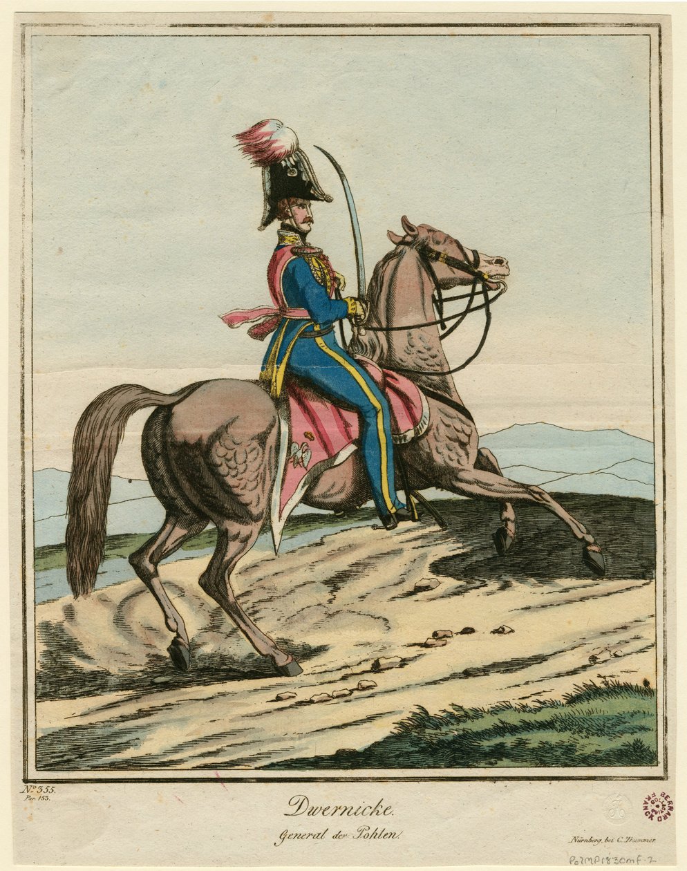 Józef Dwernicki tábornok 1779-1857, 1831 alkotó: Unbekannt