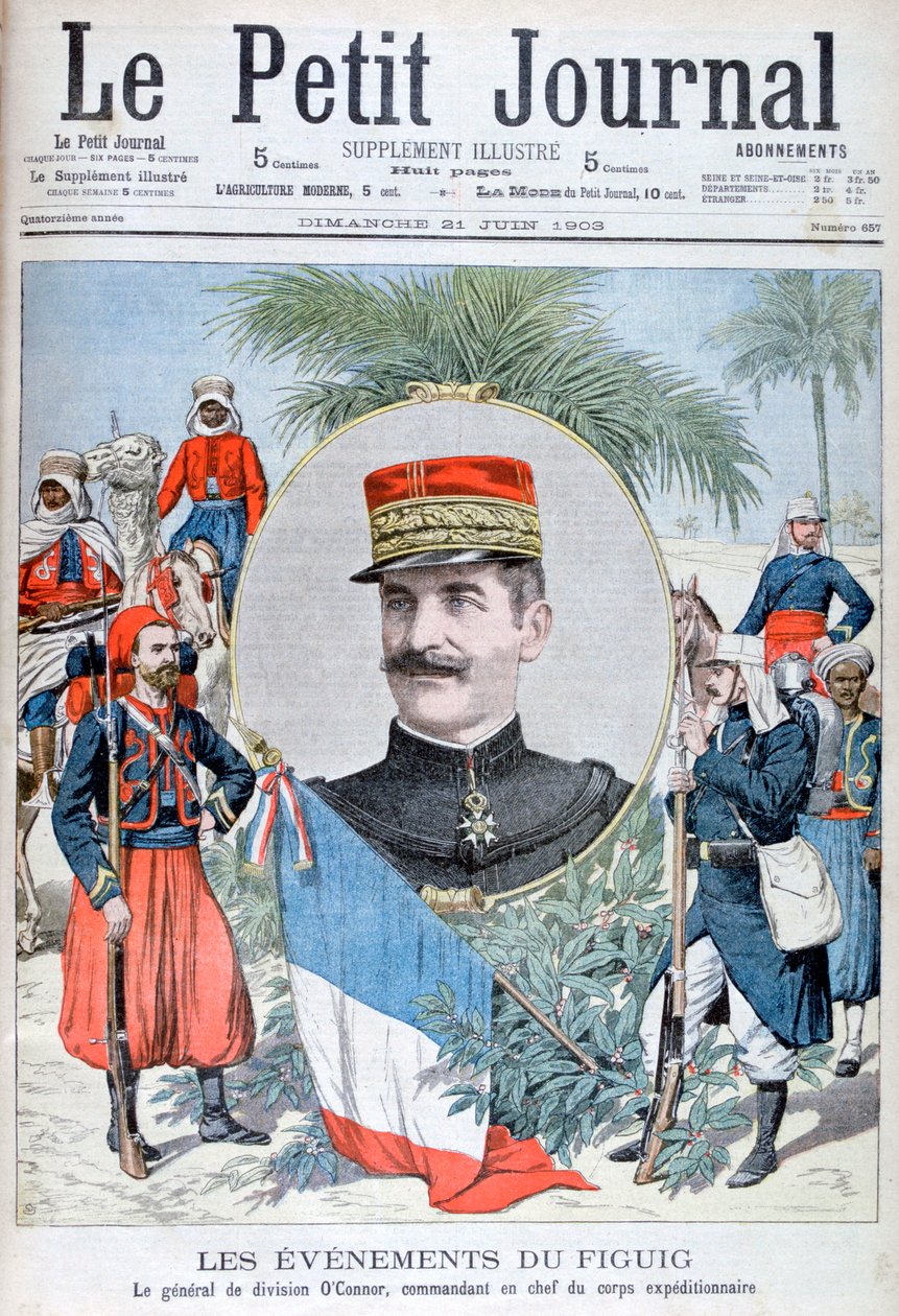OConnor tábornok, a marokkói figuigi expedíciós erő parancsnoka, 1903. alkotó: Unbekannt