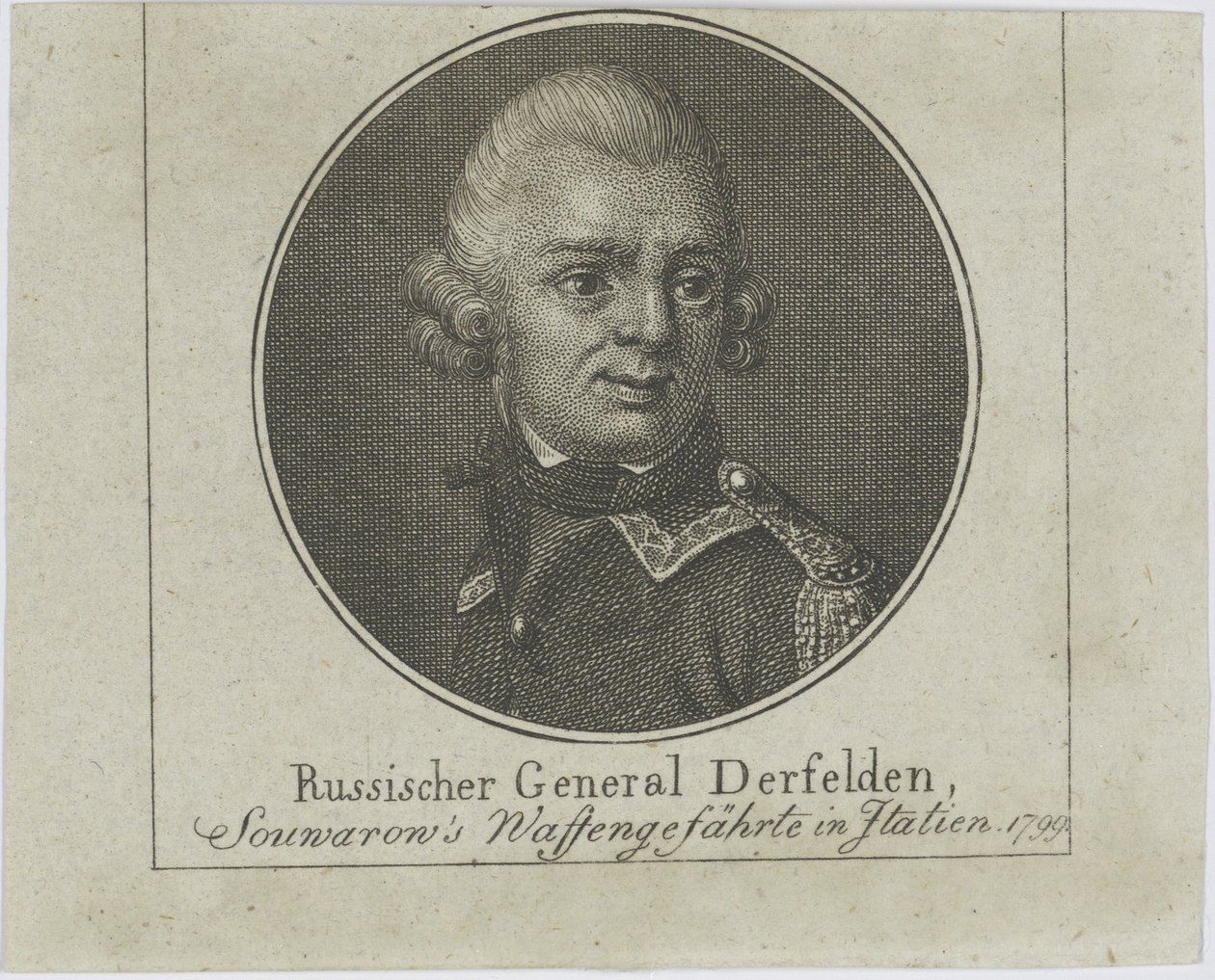 Otto Wilhelm Derfelden tábornok 1737-1819, c. 1800. alkotó: Unbekannt