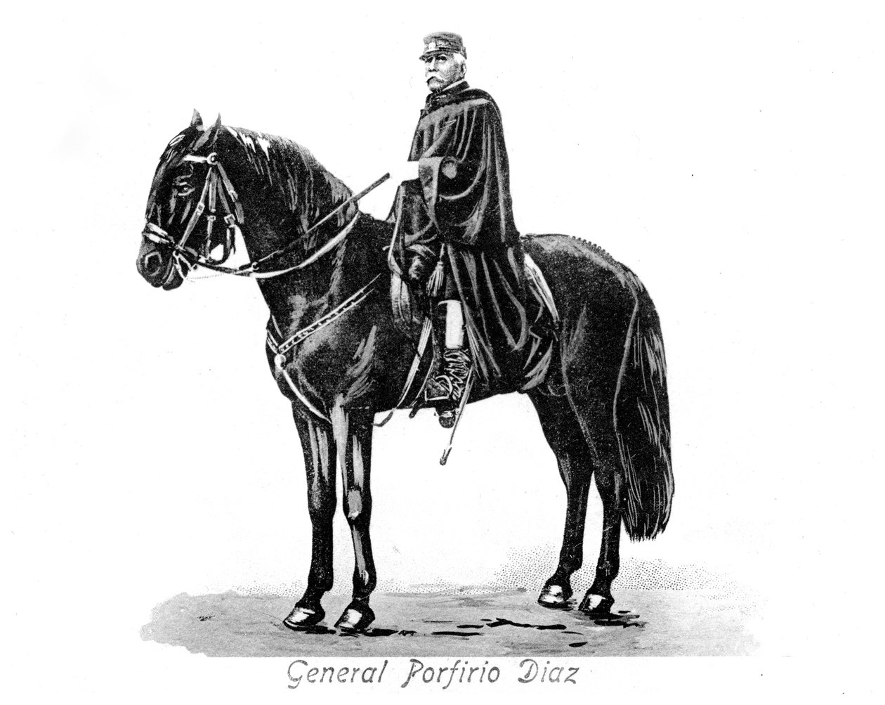 Porfirio Diaz tábornok 1830-1915, Mexikó elnöke, 1900-as évek alkotó: Unbekannt