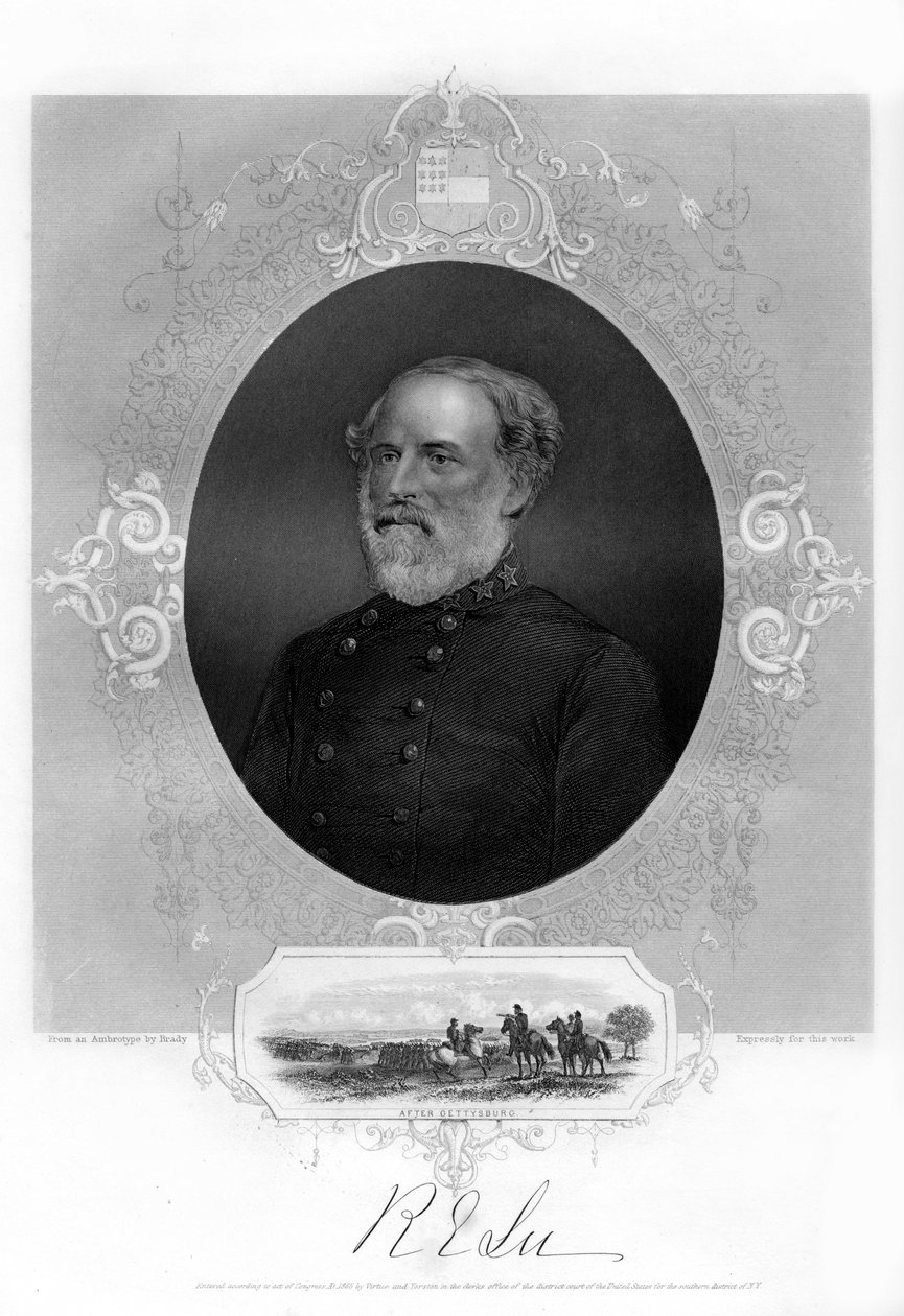 Robert E Lee tábornok, konföderációs tábornok, 1862-1867 alkotó: Unbekannt