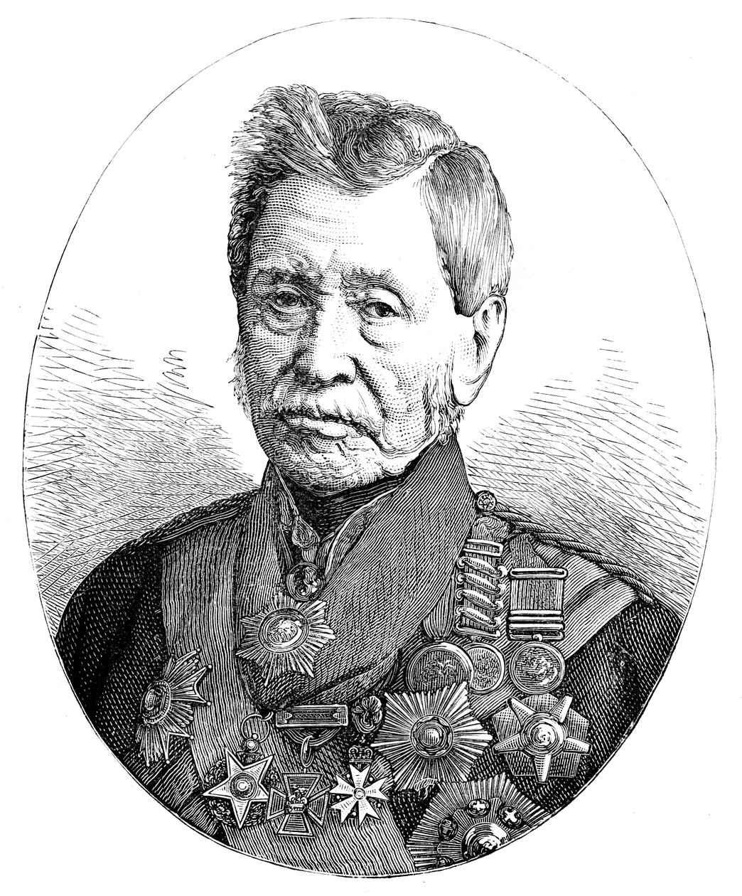 Sir John Fox Burgoyne tábornok 1782-1871, brit katona alkotó: Unbekannt