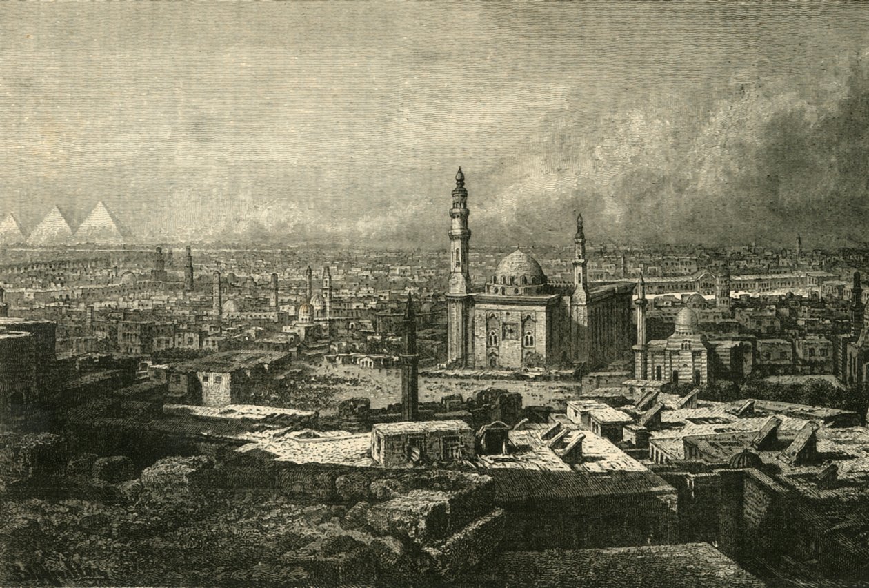 Kairó általános képe, 1890. alkotó: Unbekannt