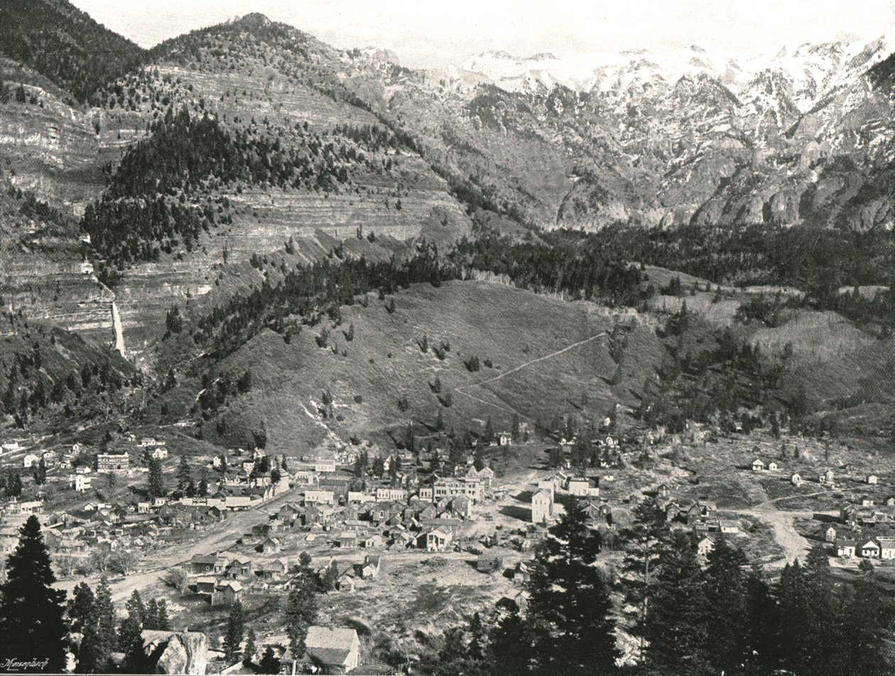 Ouray és a Sziklás-hegység általános képe, USA, 1895. alkotó: Unbekannt