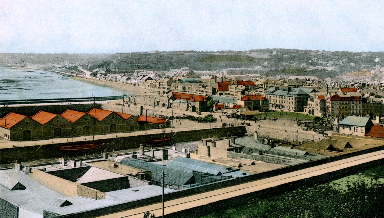 St Helier általános képe, Jersey, 1906 alkotó: Unbekannt