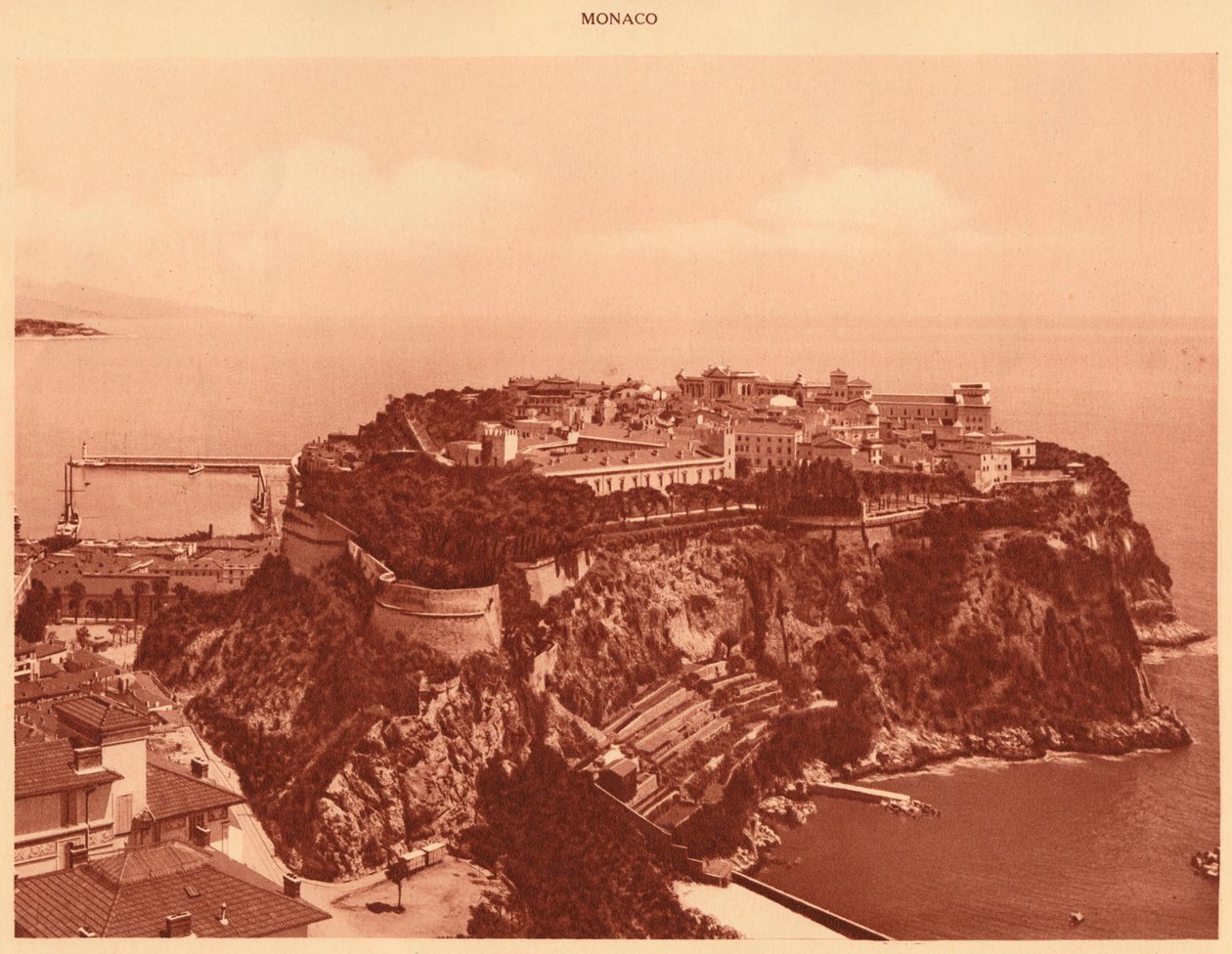 A Monacói Hercegség általános képe, 1930. alkotó: Unbekannt