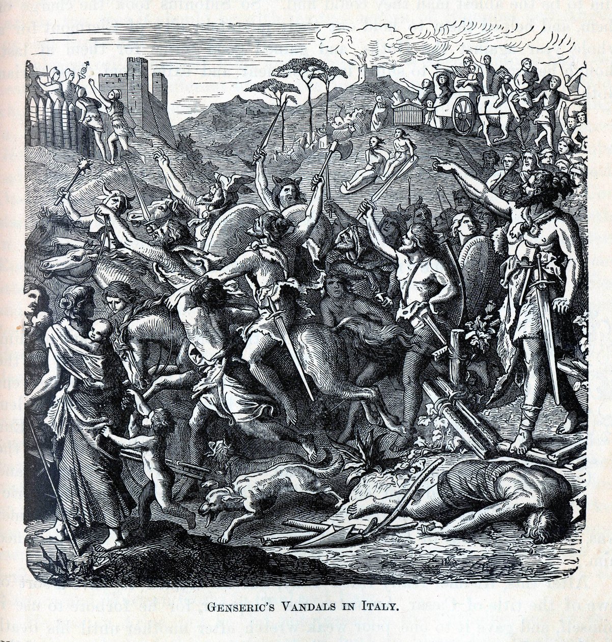 Genserics vandálok Olaszországban, 1882 alkotó: Unbekannt