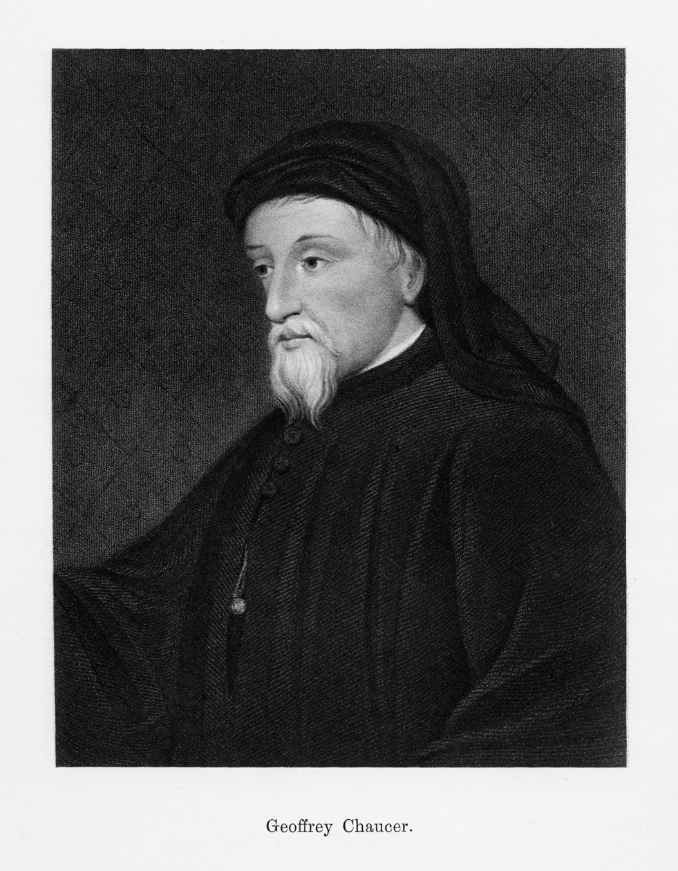 Geoffrey Chaucer, angol író, költő, filozófus, bürokrata és diplomata, XIX. alkotó: Unbekannt