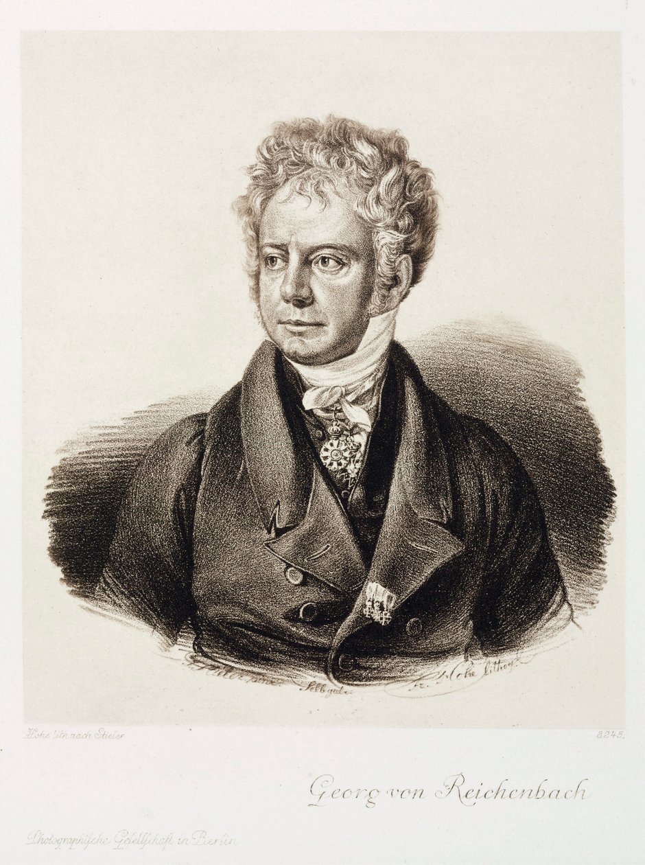 Georg von Reichenbach német mérnök és hangszerkészítő, 1820 körül alkotó: Unbekannt