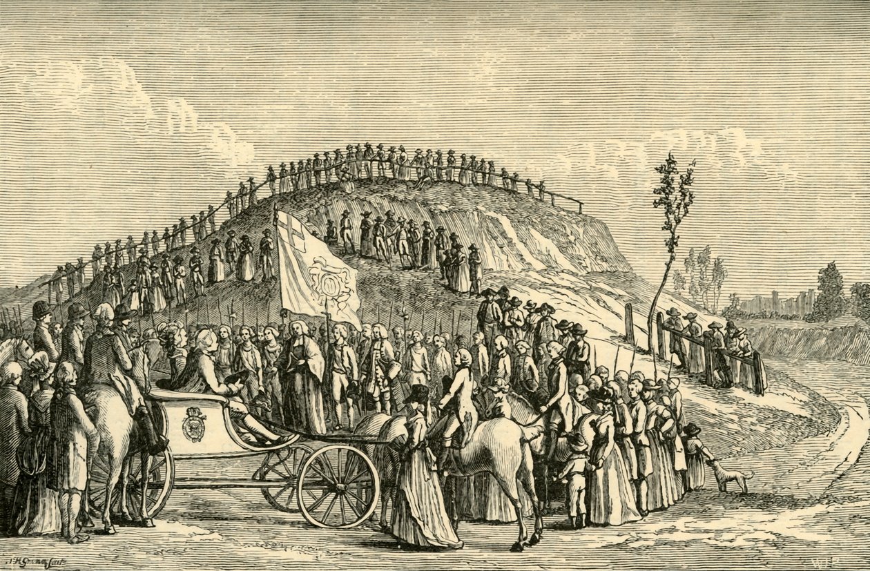 III. György és Charlotte királynő Eton Montemben, 1778, 1911. alkotó: Unbekannt