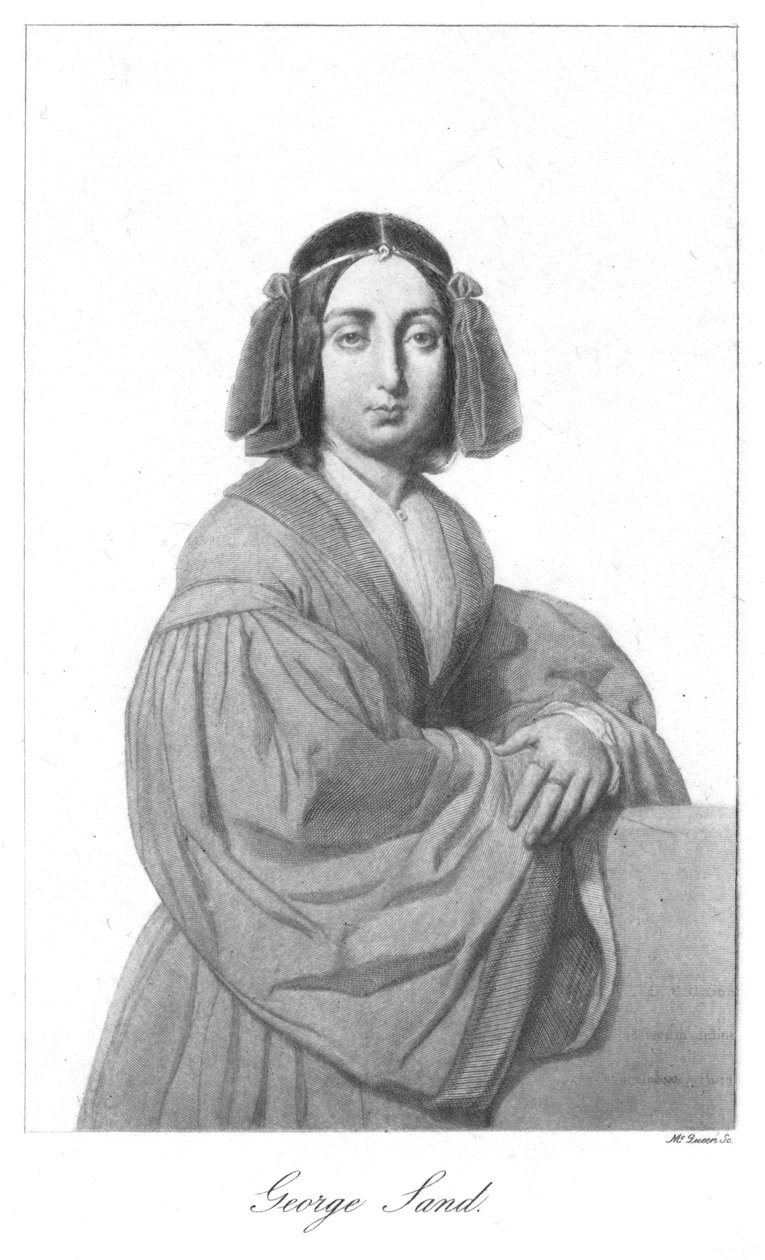 George Sand francia romantikus regényíró, 19. század közepe alkotó: Unbekannt