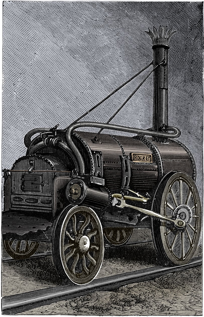 George Stephensons rakéta mozdony, 1829 1892 alkotó: Unbekannt