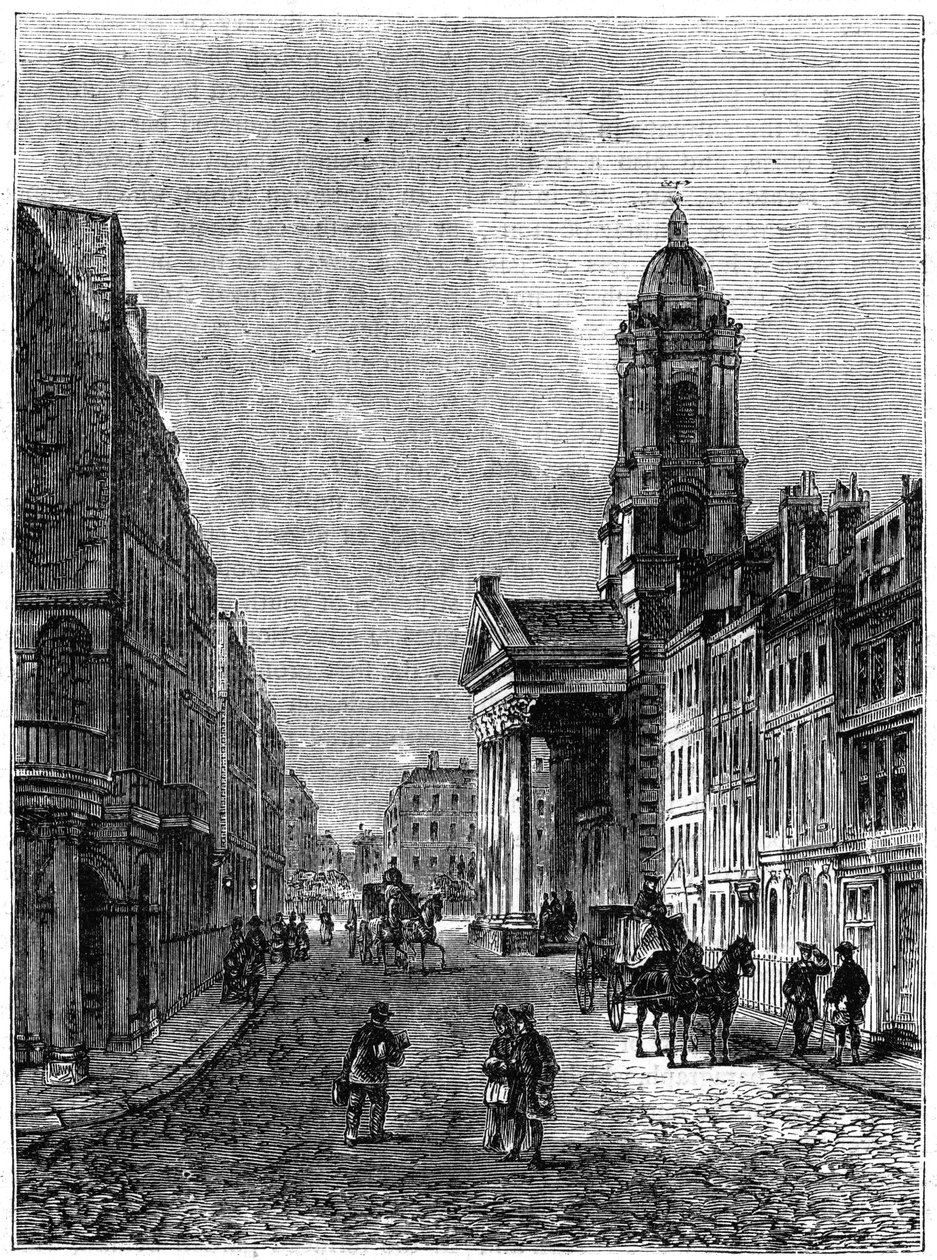 George Street, Hanover Square, London, 1800 1891 alkotó: Unbekannt