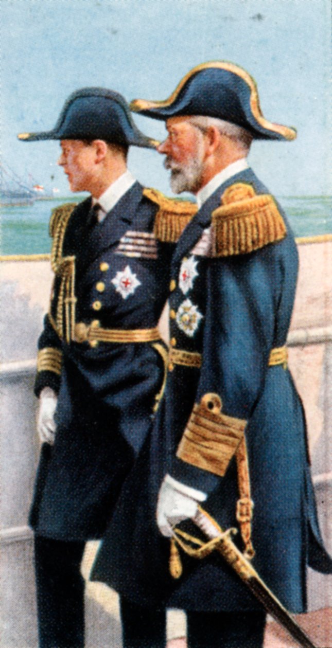 V. György és a walesi herceg áttekinti a flottát, 1924. július 26., 1935. alkotó: Unbekannt