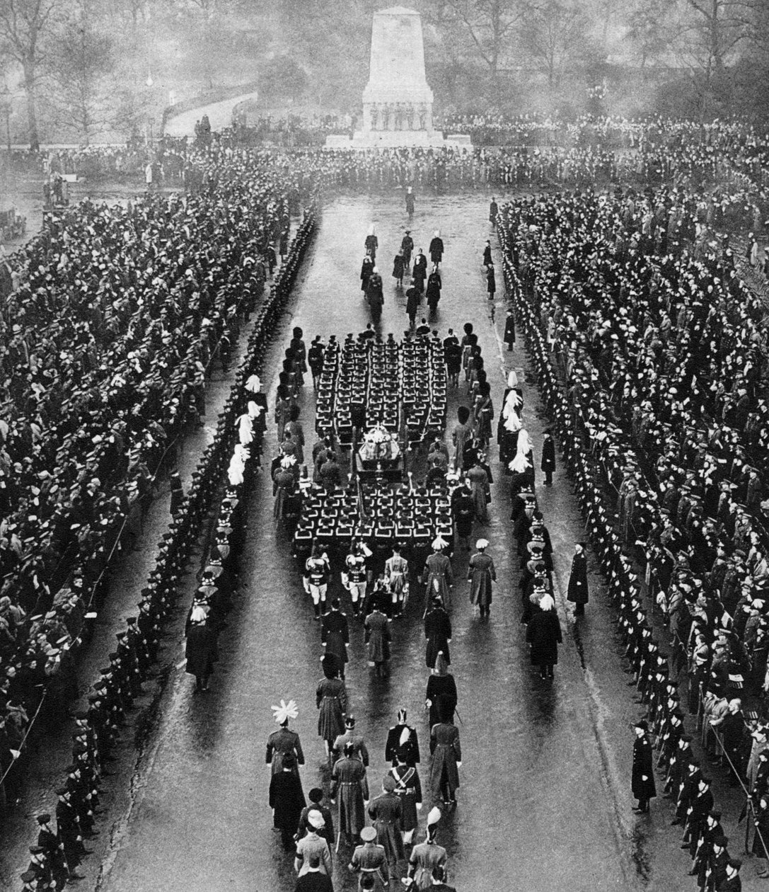 George vs temetkezési csapat a Horse Guards Parade-on, London, 1936. január 28. alkotó: Unbekannt