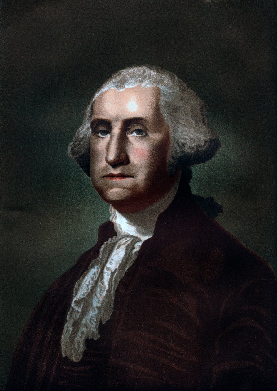 George Washington 1732-1799, az Amerikai Egyesült Államok első elnöke, 1837 alkotó: Unbekannt