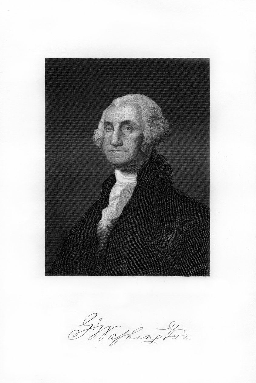 George Washington, az Egyesült Államok első elnöke, 1872 alkotó: Unbekannt