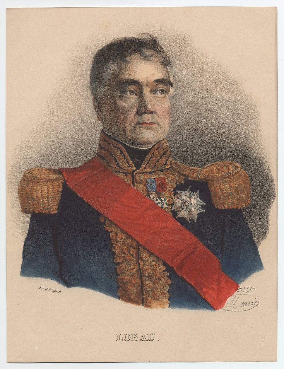 Georges Mouton de Lobau 1770-1838, Franciaország marsallja, 1835 alkotó: Unbekannt