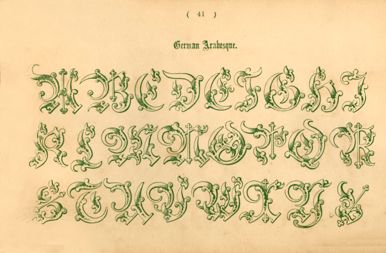 Német arabeszk, 1862 alkotó: Unbekannt
