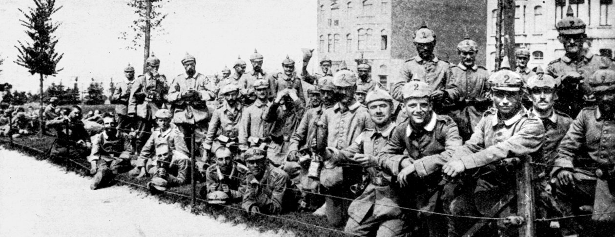 Német császári gárda Brüsszelben, első világháború, 1914 alkotó: Unbekannt