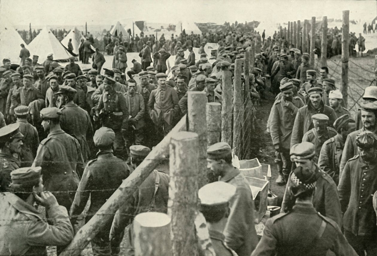 Német rabok belépve a ketrecekbe, 1919. alkotó: Unbekannt