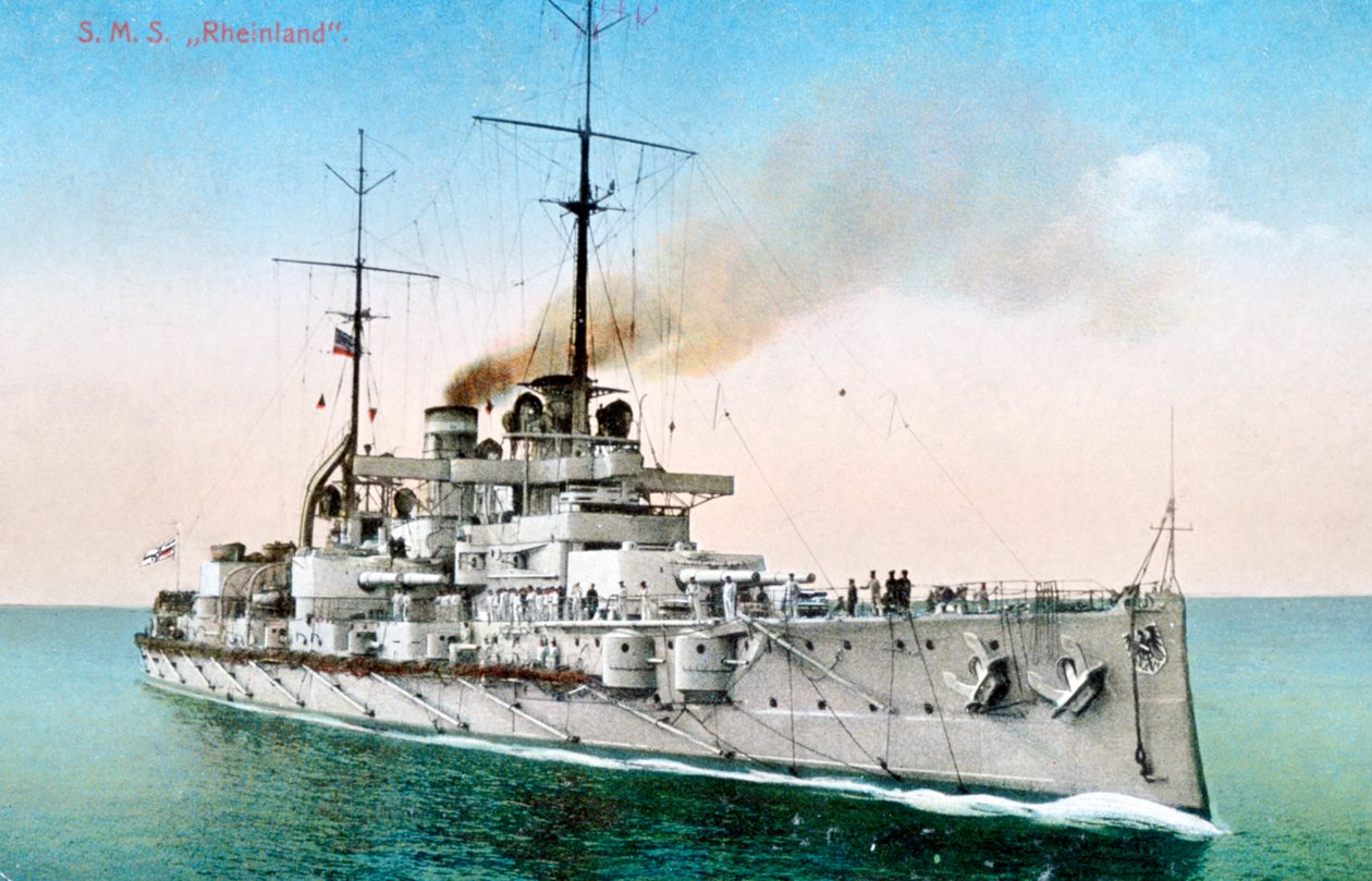 Német csatahajó Rheinland, 1910-1918 alkotó: Unbekannt