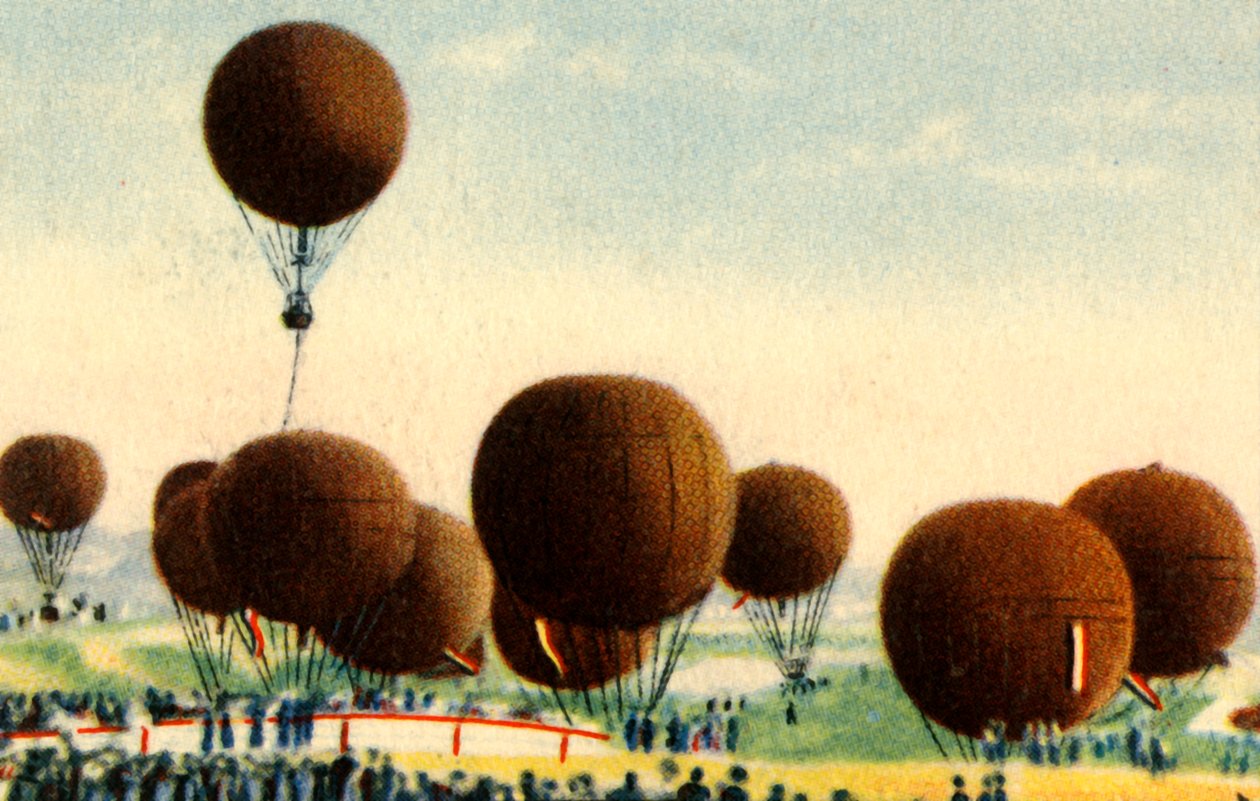 Német hőlégballon verseny, 1932. alkotó: Unbekannt
