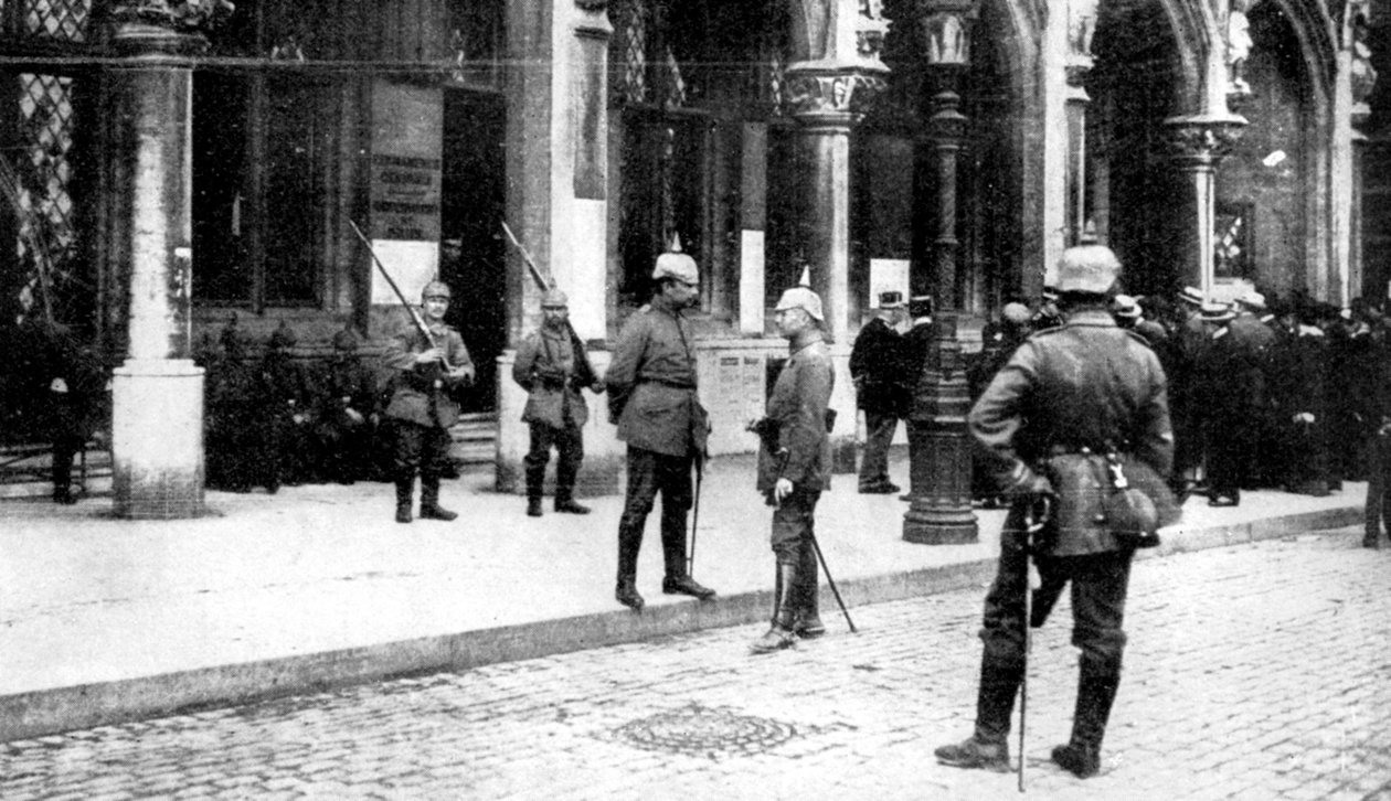 Brüsszel német megszállása, első világháború, 1914 alkotó: Unbekannt