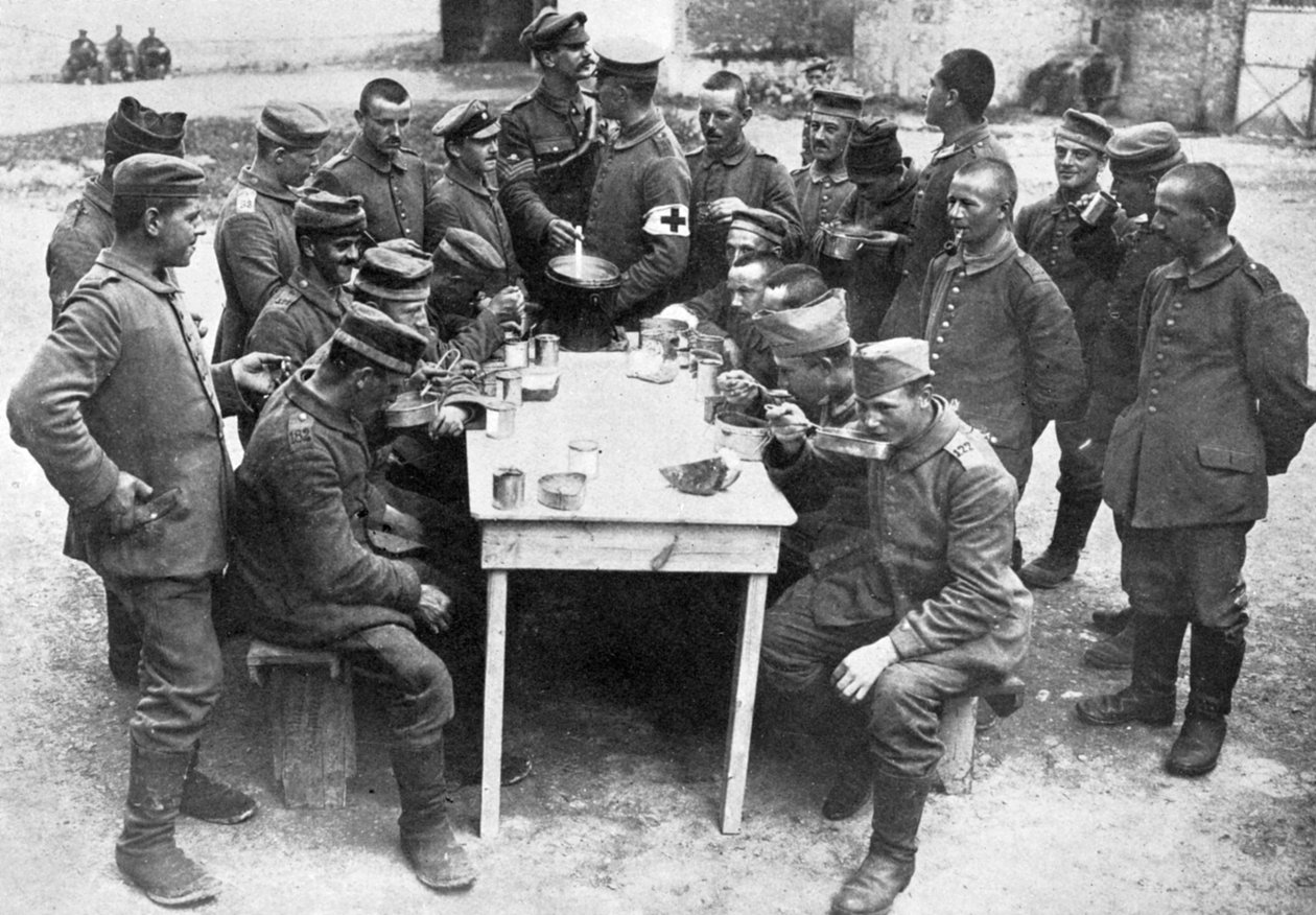 Német hadifoglyok, első világháború, 1914-1918, c1920 alkotó: Unbekannt