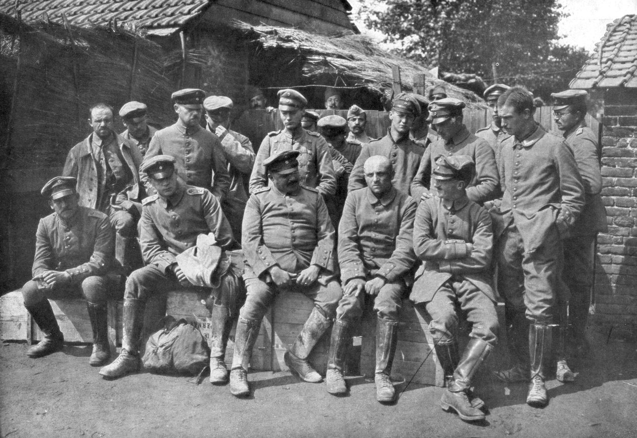 Német hadifoglyok, Ypres, Belgium, 1914 alkotó: Unbekannt