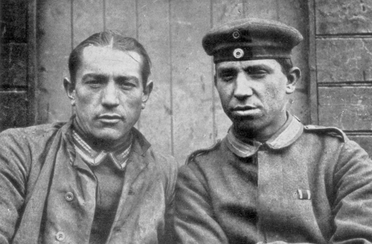 A kanadai erők által elejtett német foglyok, Vimy, Franciaország, Első világháború, 1917 alkotó: Unbekannt