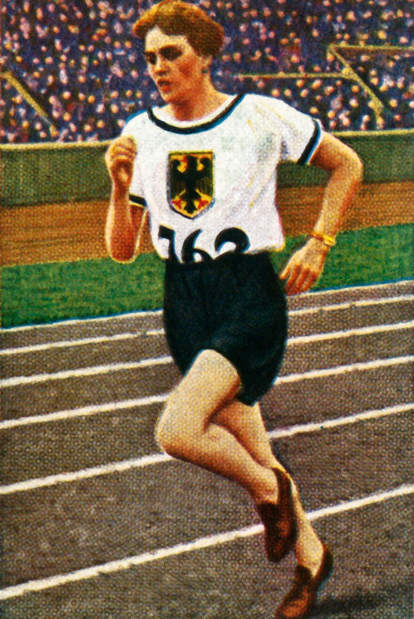 Lina Radke német futó, 1928. alkotó: Unbekannt