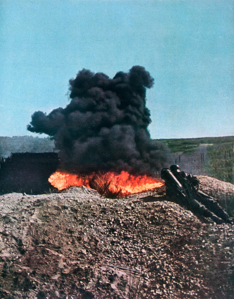 Német katona lángszóróval, Oroszország, 1941 alkotó: Unbekannt