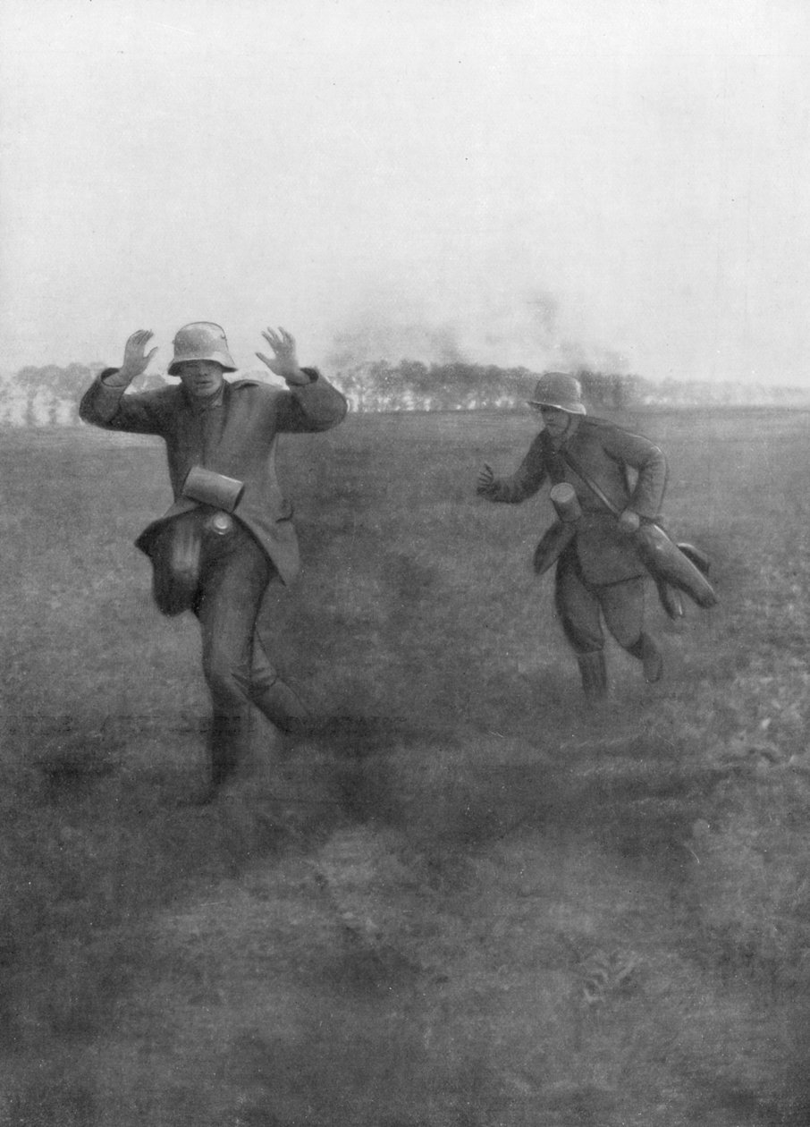 Német katonák megadják magukat Vierzy közelében, Soissonstól délre, 1918. július 18-án alkotó: Unbekannt