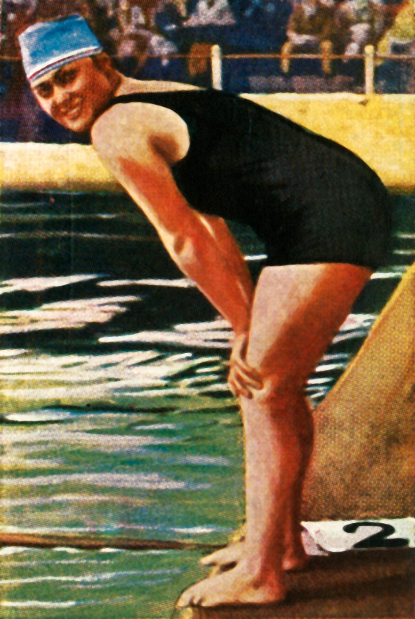 Hilde Schrader német úszó, 1928. alkotó: Unbekannt