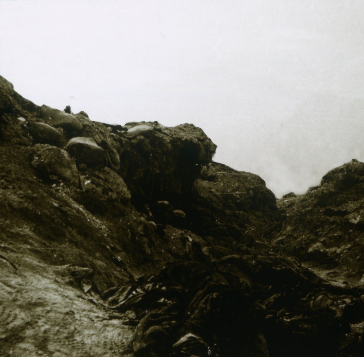 Német árok, Commbles, Észak-Franciaország, c1914-c1918 alkotó: Unbekannt