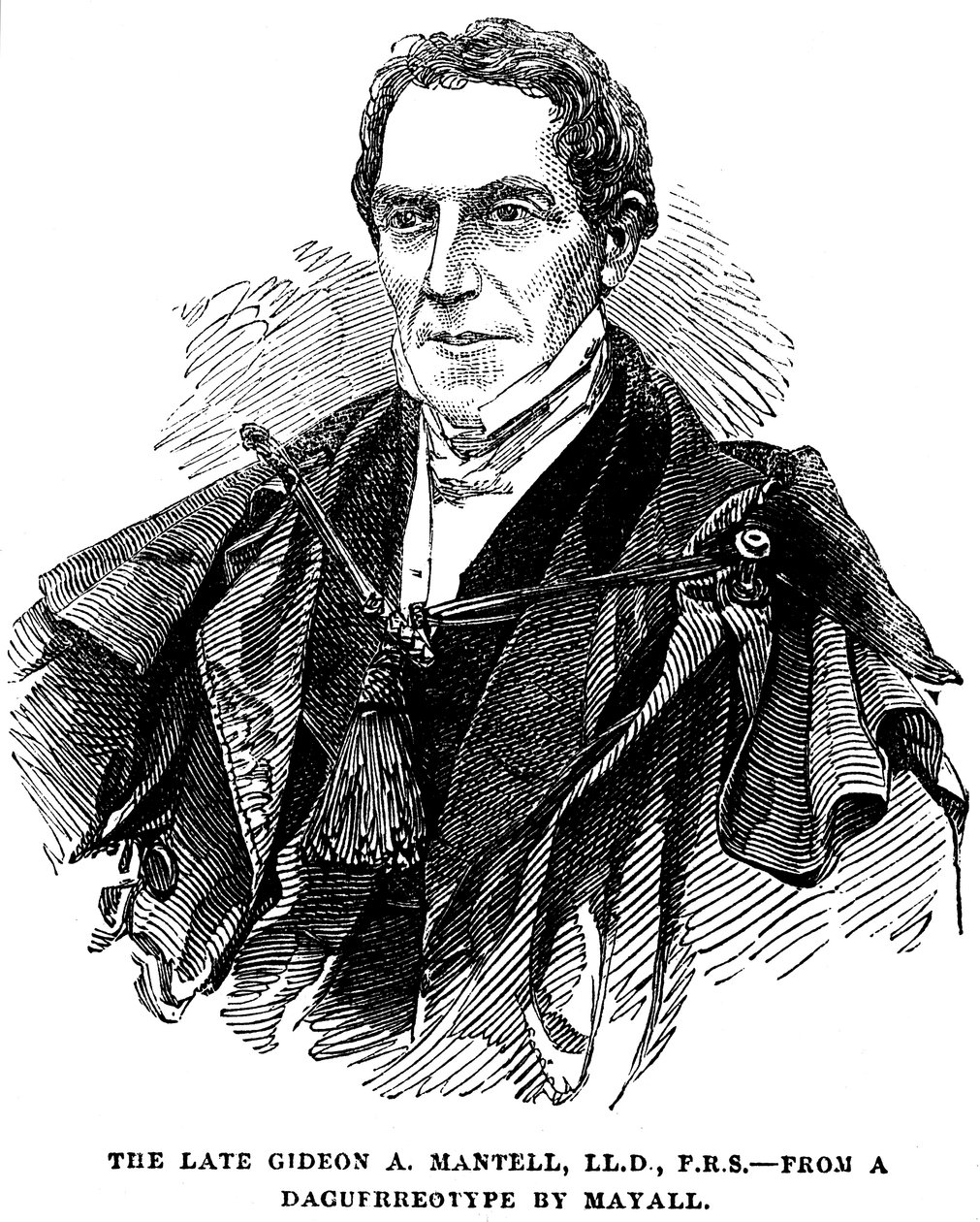 Gideon Algernon Mantell angol geológus, 1852 alkotó: Unbekannt