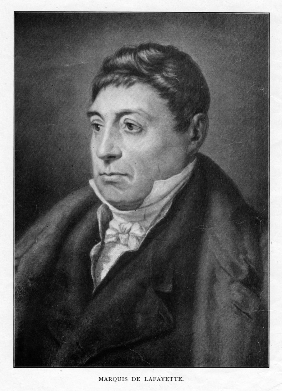Gilbert du Motier, Marquis de Lafayette, francia katonai vezető és államférfi, XX. alkotó: Unbekannt