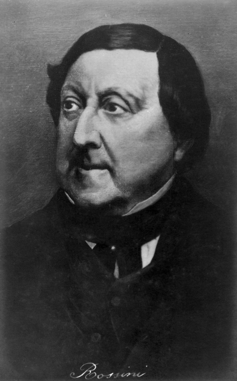 Gioachino Rossini 1792-1868, olasz zeneszerző, XX alkotó: Unbekannt