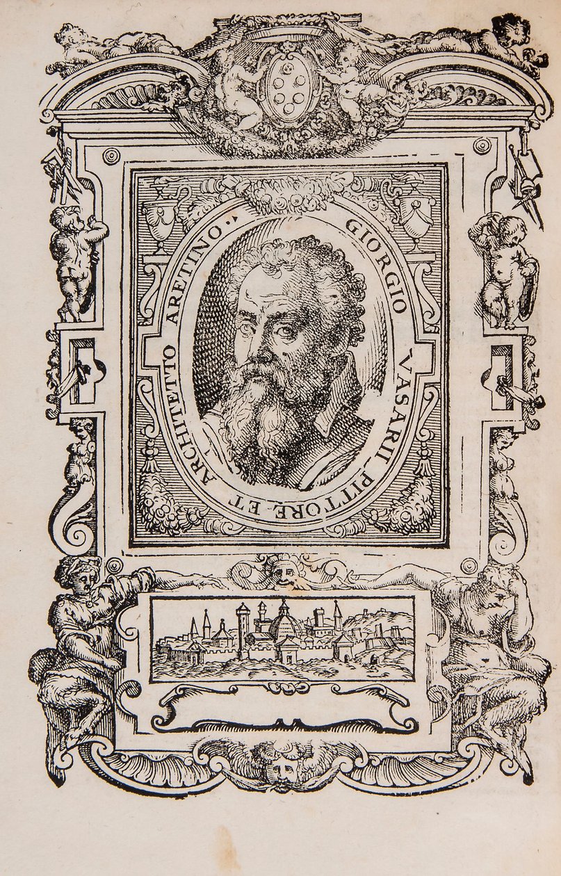 Giorgio Vasari. Feladó: Giorgio Vasari, A legkiválóbb olasz festők, szobrászok élete, a alkotó: Unbekannt