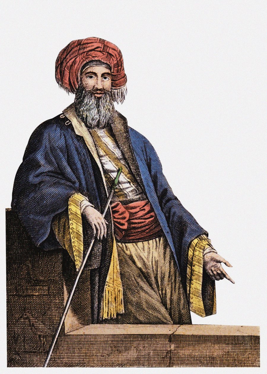 Giovanni Battista Belzoni 1778-1823 Frontipiece from Travel in Egypt and Nubia, 1825 alkotó: Unbekannt