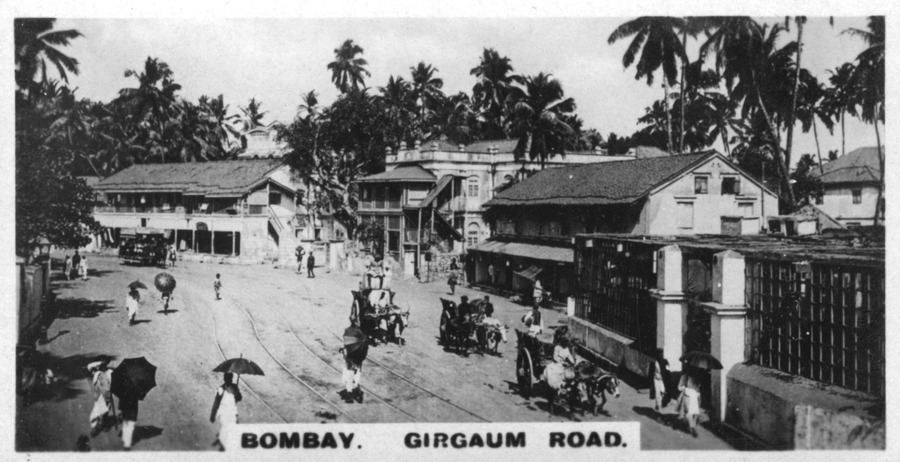 Girgaum Road, Bombay, India, 1925 alkotó: Unbekannt