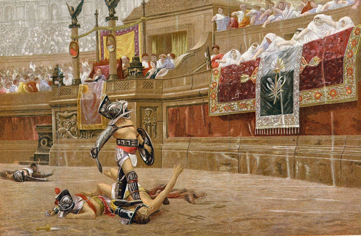 Gladiátorok a római arénában alkotó: Unbekannt