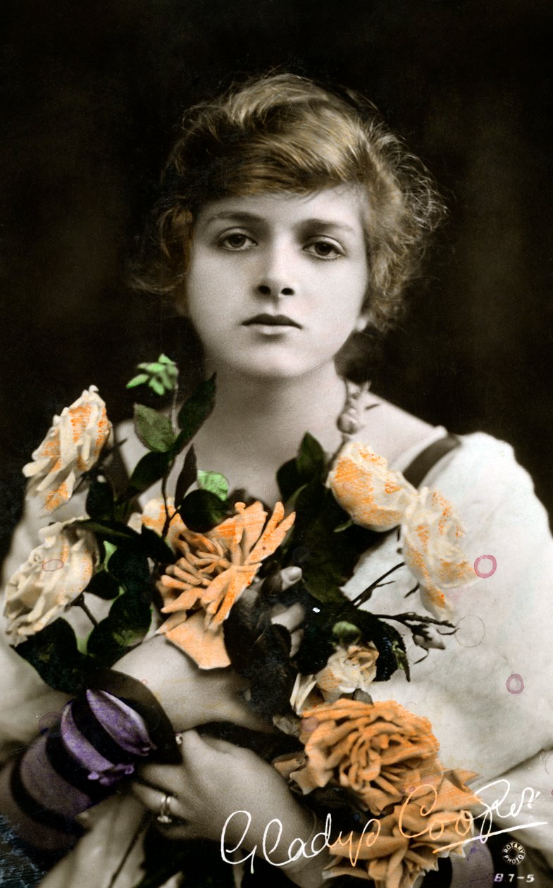 Gladys Cooper 1888-1971, angol színésznő, 20. század eleje alkotó: Unbekannt