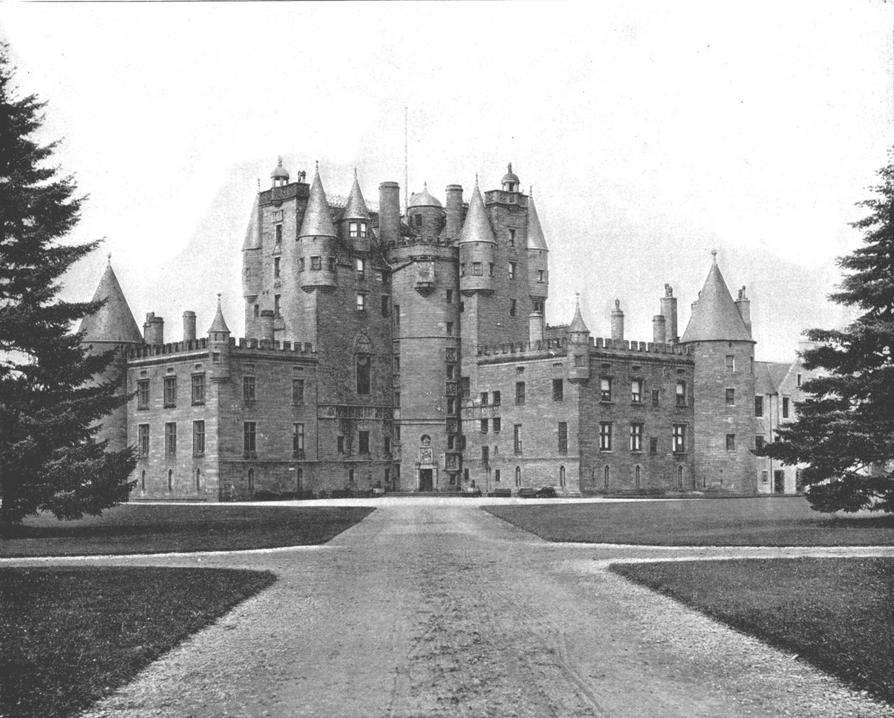 Glamis kastély, Forfar, Skócia, 1894. alkotó: Unbekannt