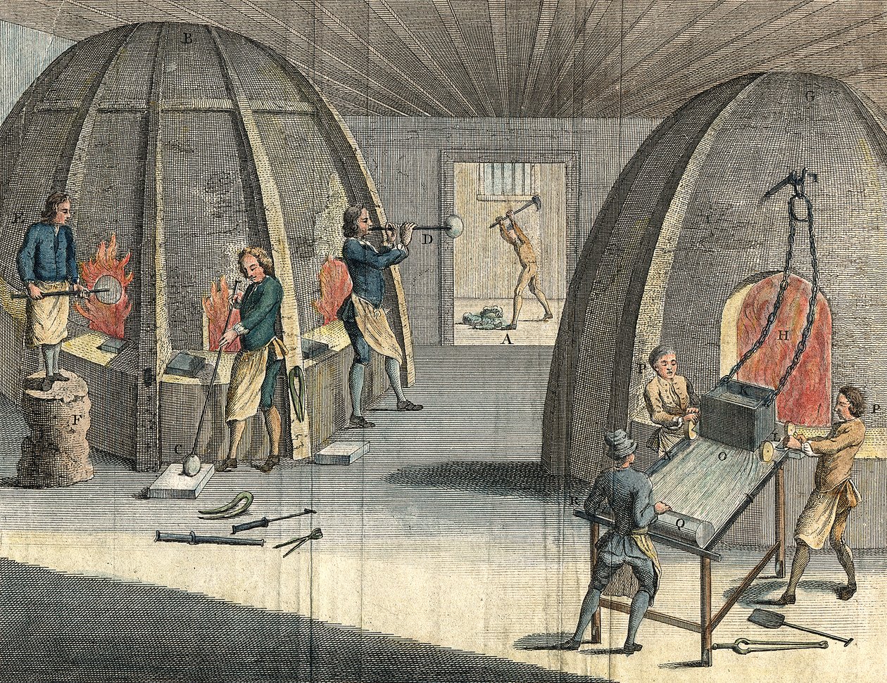 Üveggyártás, 1760 alkotó: Unbekannt