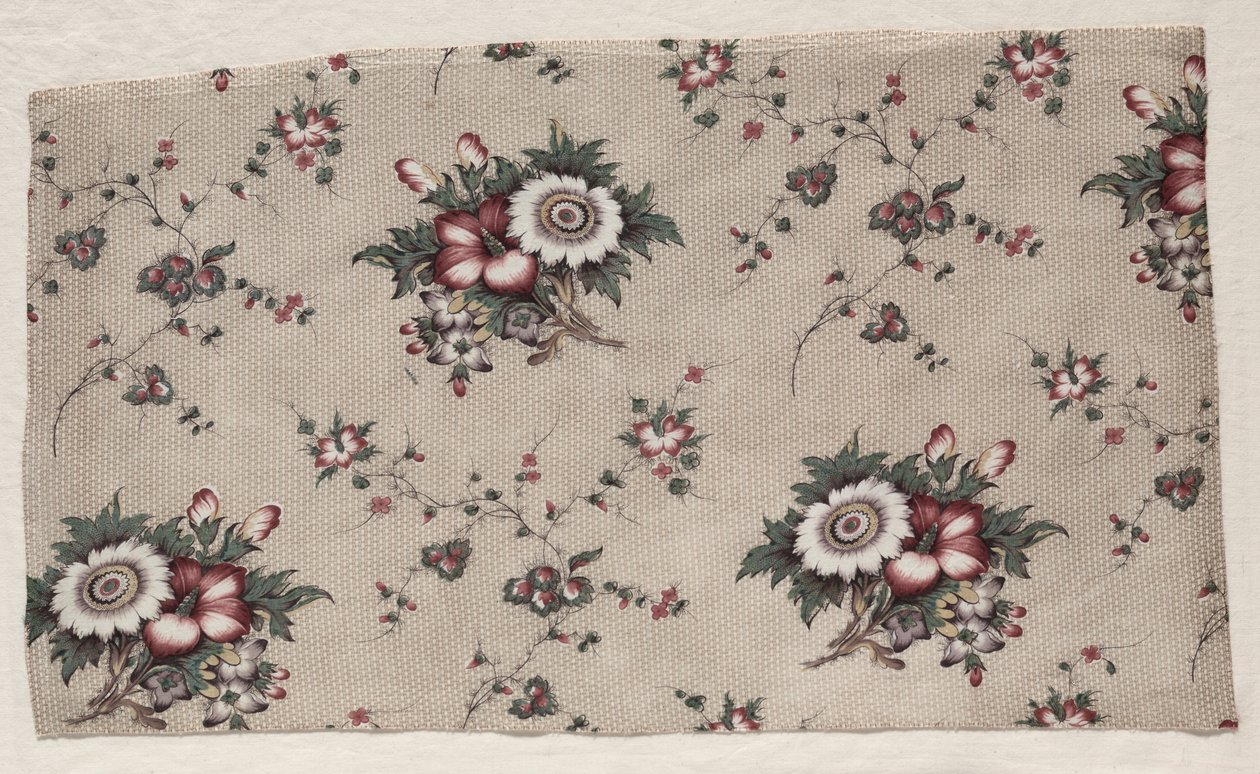 Mázas Chintz-töredék, c. 1830. alkotó: Unbekannt